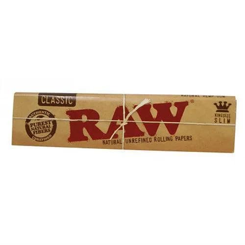 2 x Booklets Raw Kingsize Classic Slim Rolling Papers