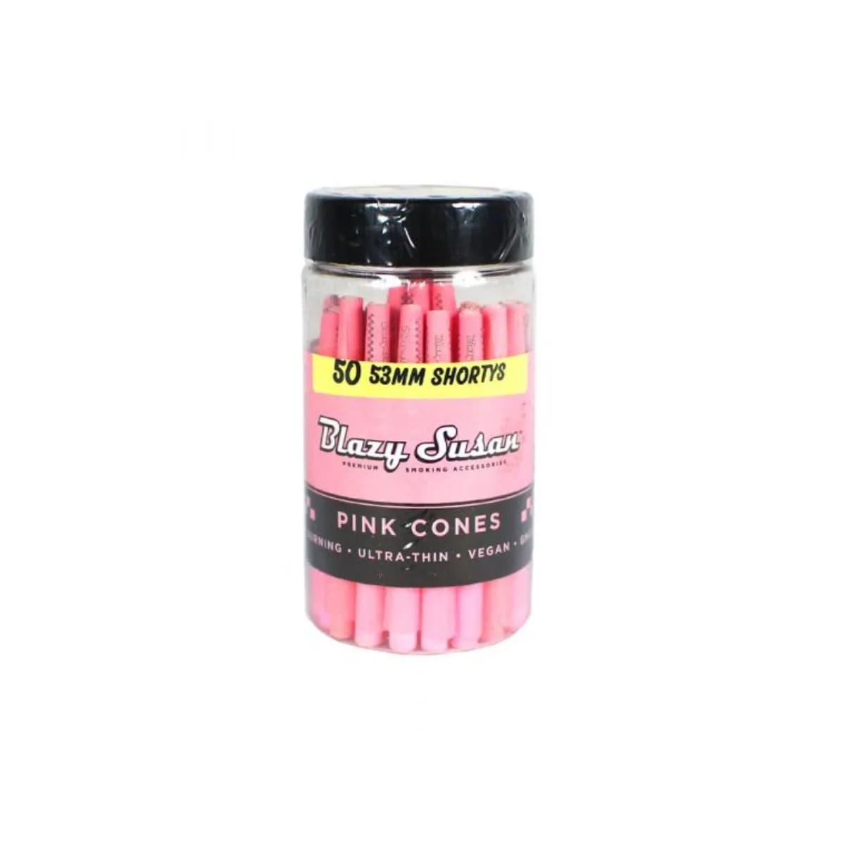 Blazy Susan Pink Shorty (53mm) Pre-Rolled Cones (50 Count)