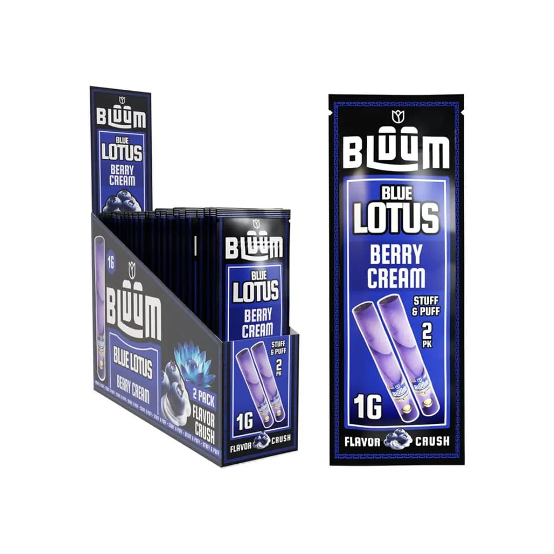 Bluum Blue Lotus Berry Cream Lotus Flower Rolls - 2 Per Pack