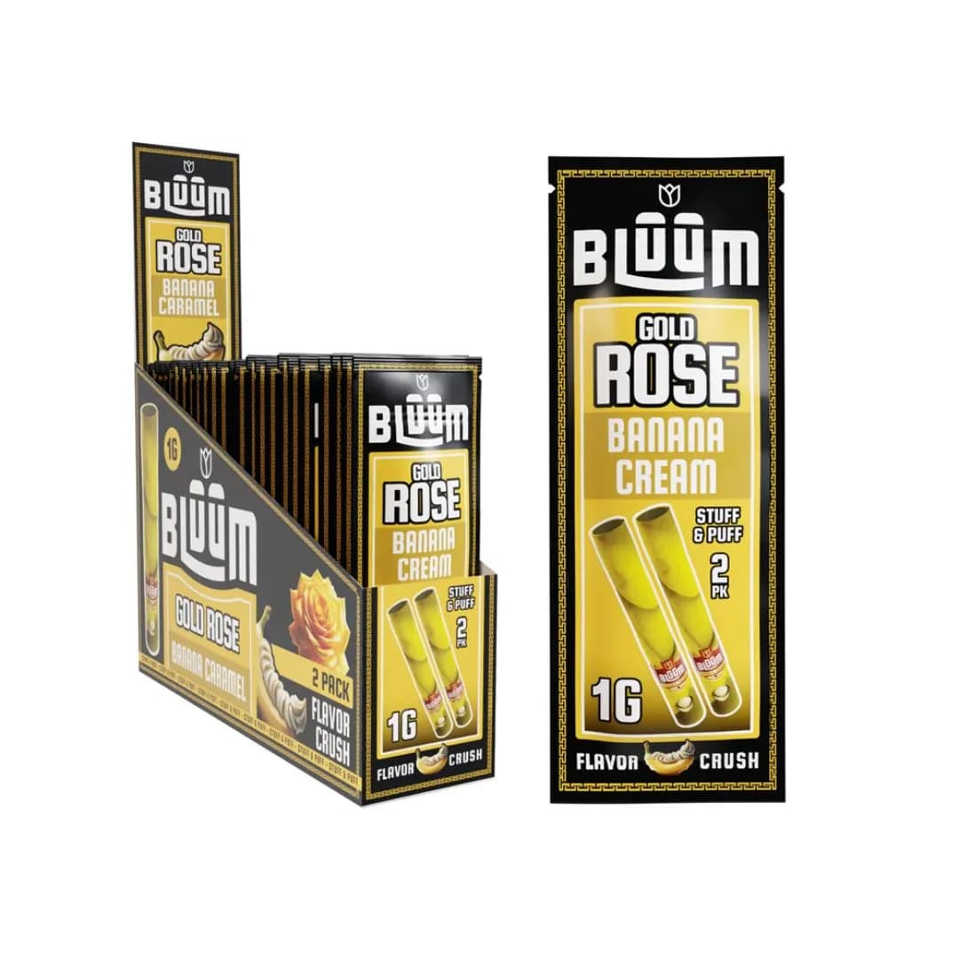 Bluum Gold Rose Banana Cream Rose Flower Rolls - 2 Per Pack