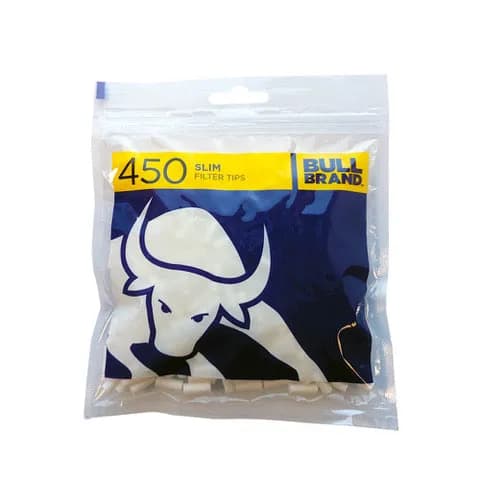 Bull Brand Slim Filters 6mm (450 Per Bag)