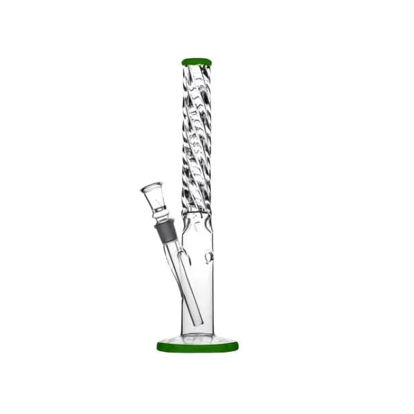 Bullet Twister Glass Bong – 35 cm, 18.8 mm Joint, Ø 38 mm