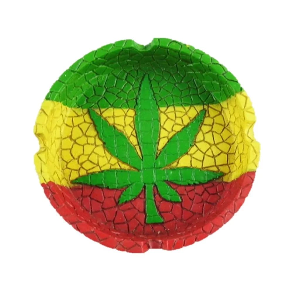 Classic Rasta Leaf Ashtray