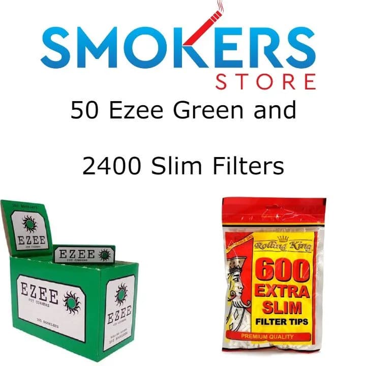 Ezee Green Papers & Extra Slim Filters Combi Deal