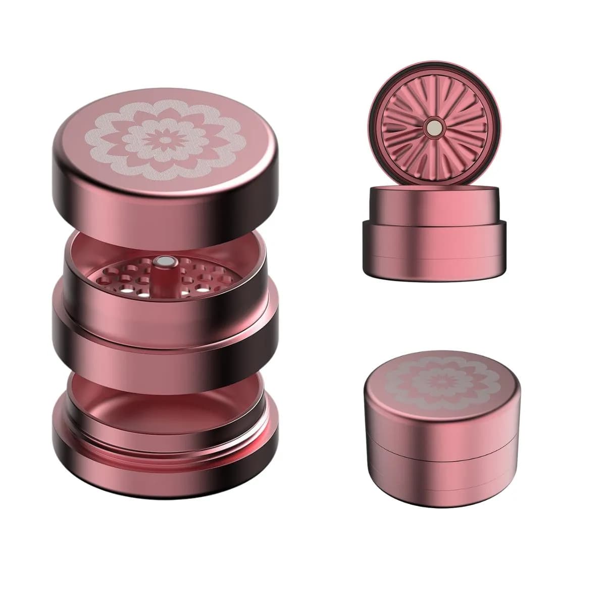 Flower Mill Next Grinder Standard 2.5" Edition – Pink