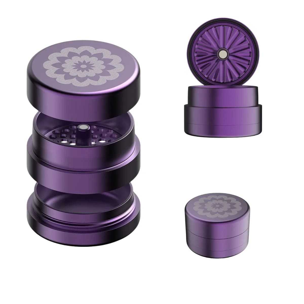 Flower Mill Next Grinder Standard 2.5" Edition – Purple