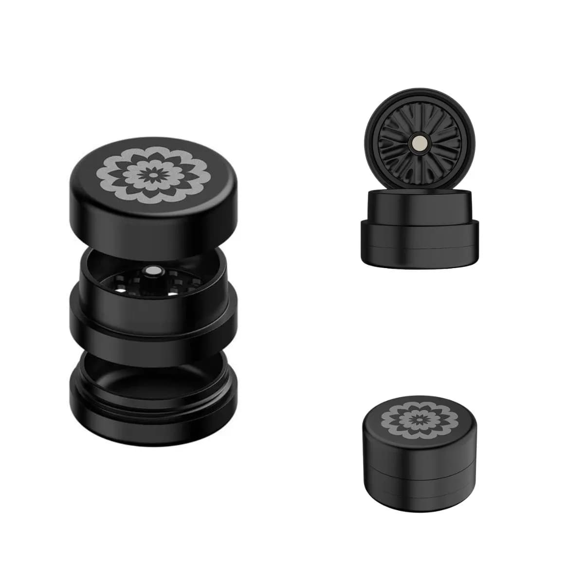 Flower Mill Next Grinder Standard 2" Edition – Black