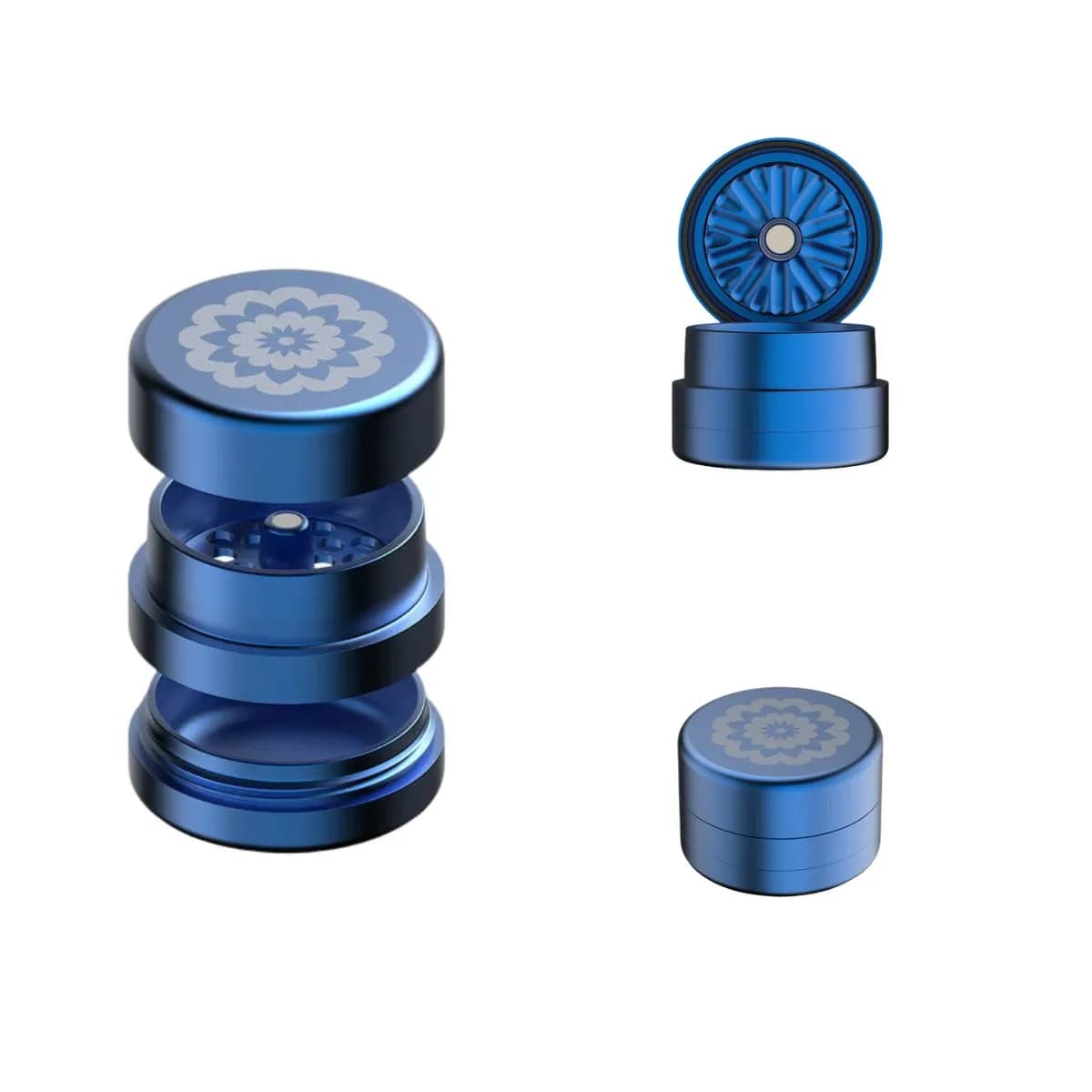 Flower Mill Next Grinder Standard 2" Edition – Blue