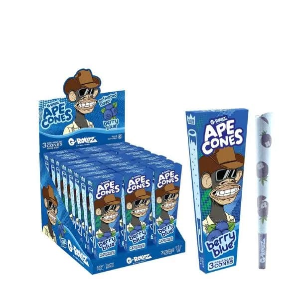 G-Rollz Ape Cones - Berry Blue - 3 Cones Per Pack