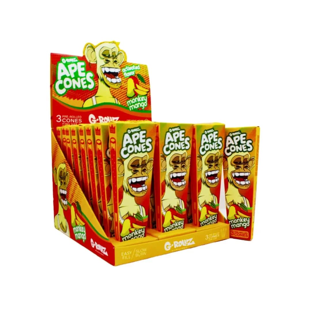 G-Rollz Ape Cones - Monkey Mango - 3 Cones Per Pack
