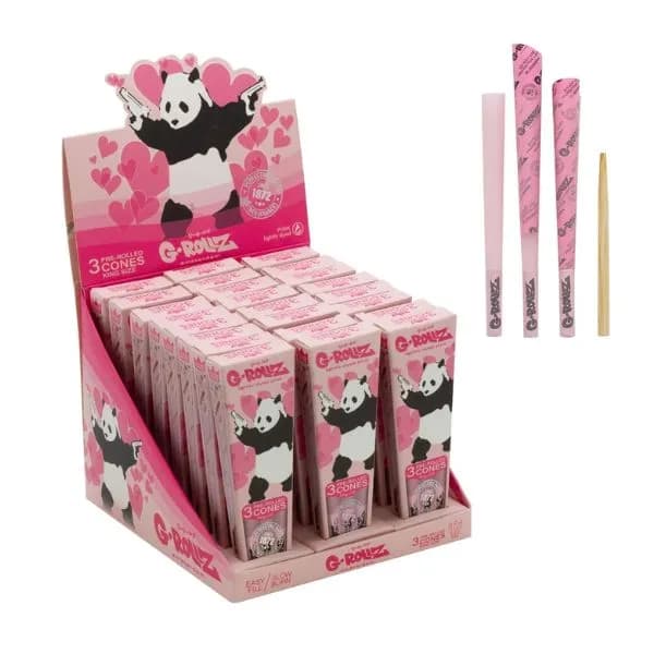 G-Rollz Banksy Grafitti - Panda Gunnin - 3 Cones Per Pack