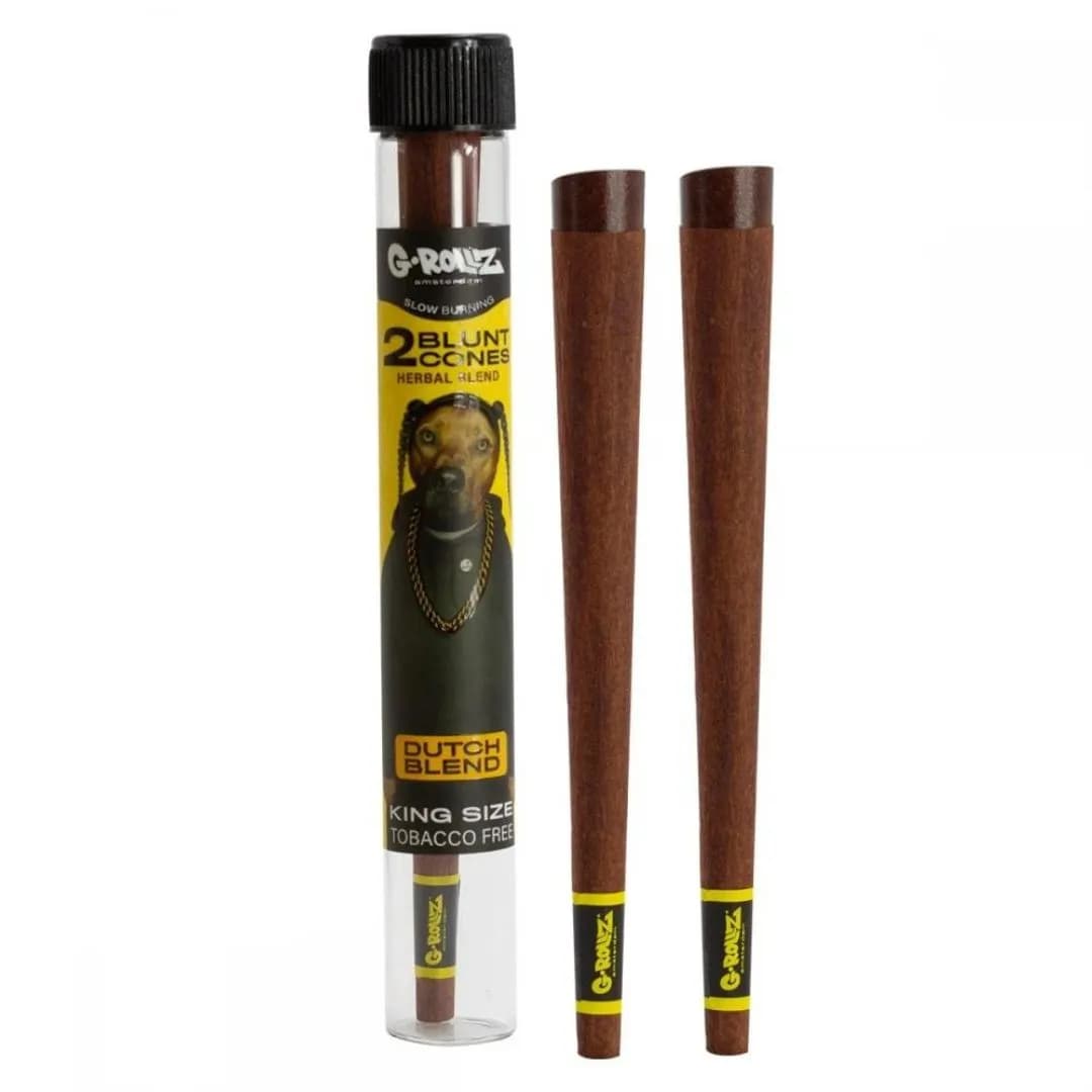 G-ROLLZ - Chamomile +Yerba Mate Blunt Cones - 2 Per Pack - Dutch Blend