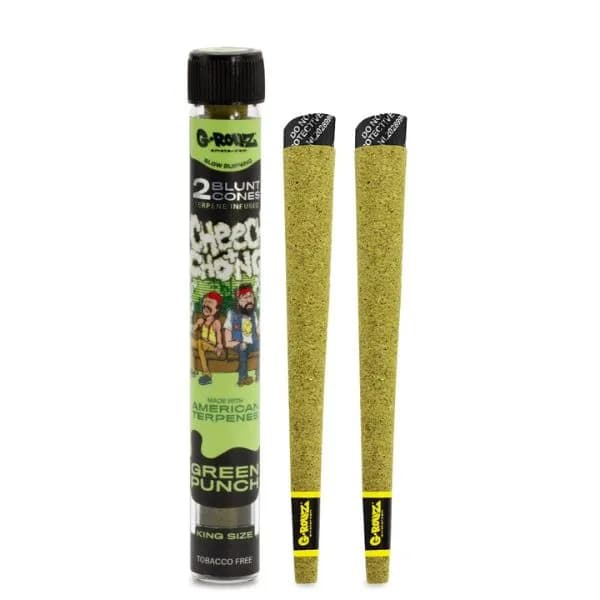 G-ROLLZ - Cheech & Chong Terpene Blunt Cones - 2 Per Pack - Green Punch