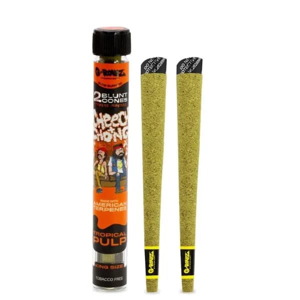 G-ROLLZ - Cheech & Chong Terpene Blunt Cones - 2 Per Pack - Tropical Pulp