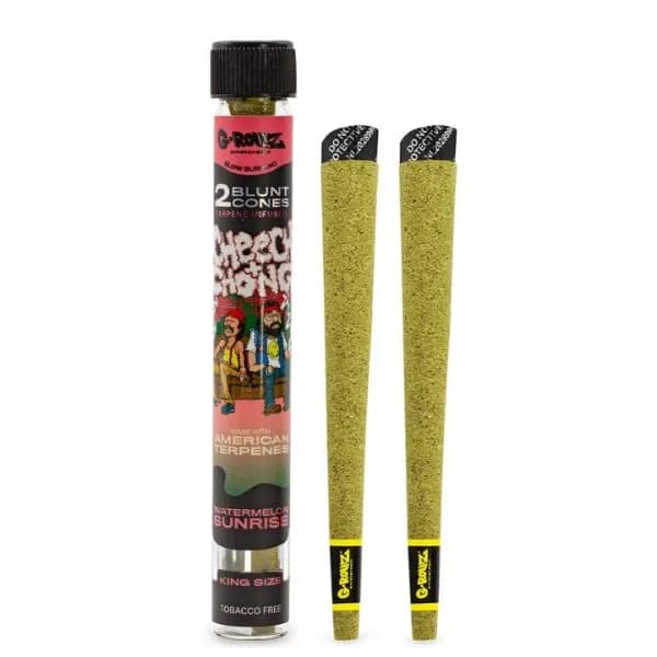 G-ROLLZ - Cheech & Chong Terpene Blunt Cones - 2 Per Pack - Watermelon Sunrise