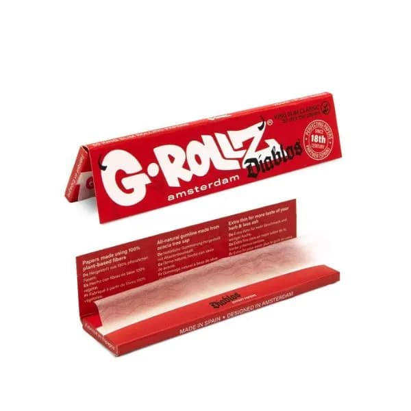 G-Rollz - Diablos - 50 White Kingsize Slim Papers