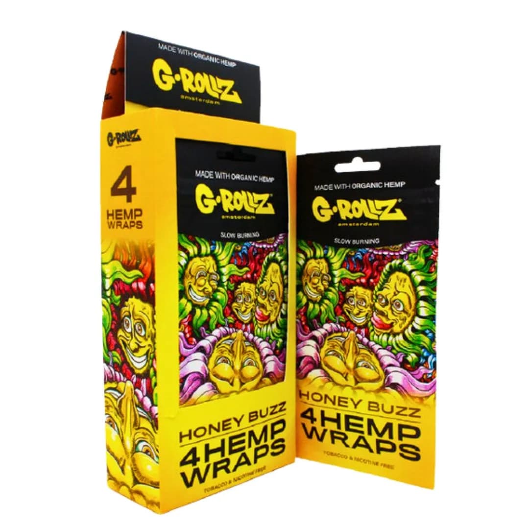 G-ROLLZ Honey Buzz Hemp Wraps - 4 Per Pack