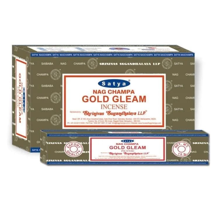 Gold Gleam by Satya Incense Sticks 15g Box