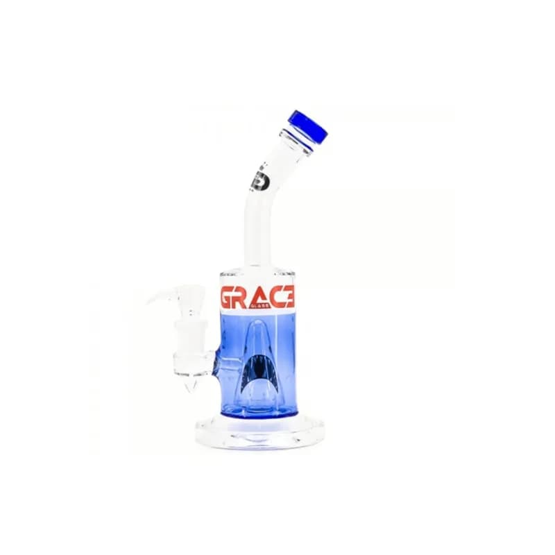 GRACE GLASS Shark Attack Bong – Ocean Blue 27cm