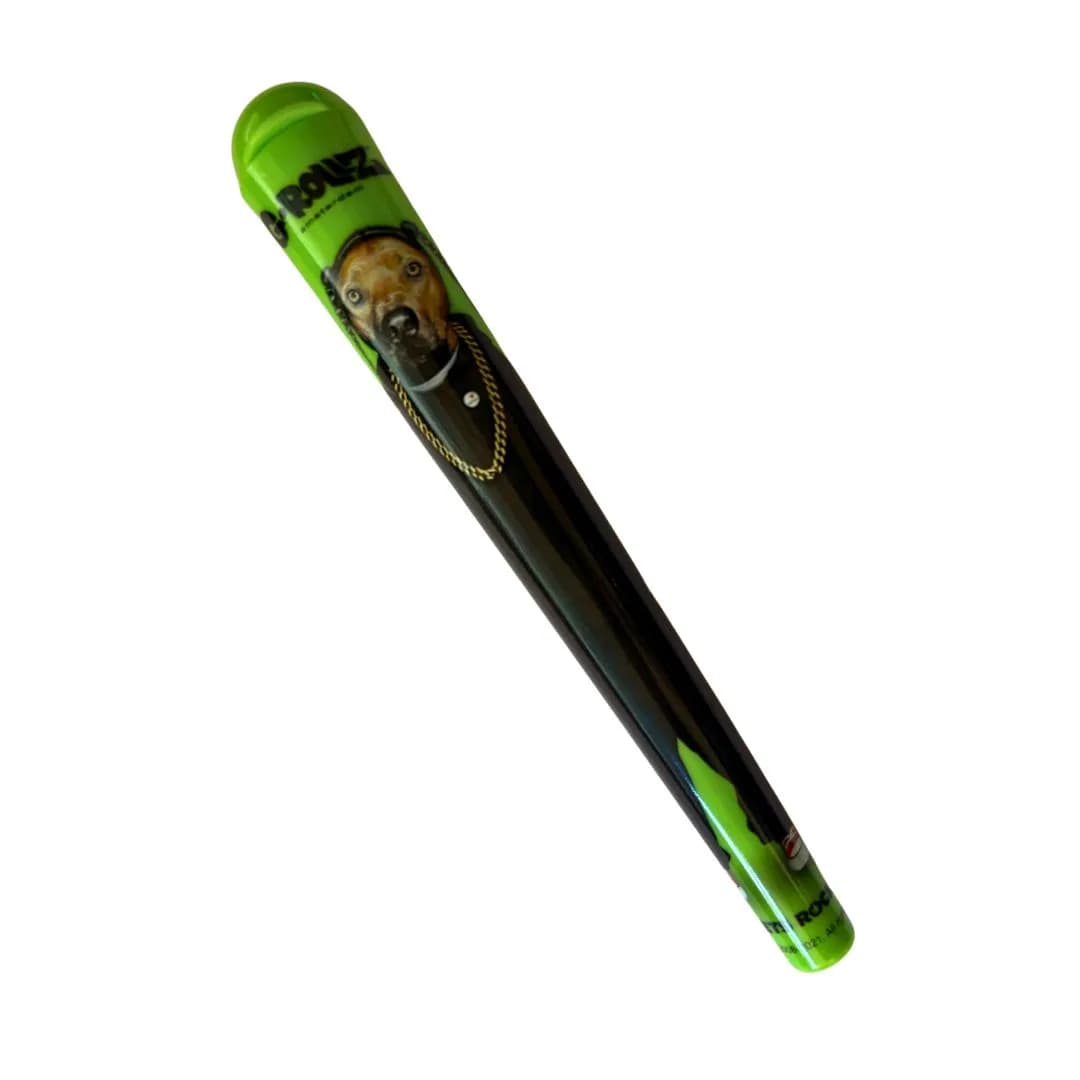 Green G-Rollz Storage Tube - Dog Theme - Waterproof - Smell Proof