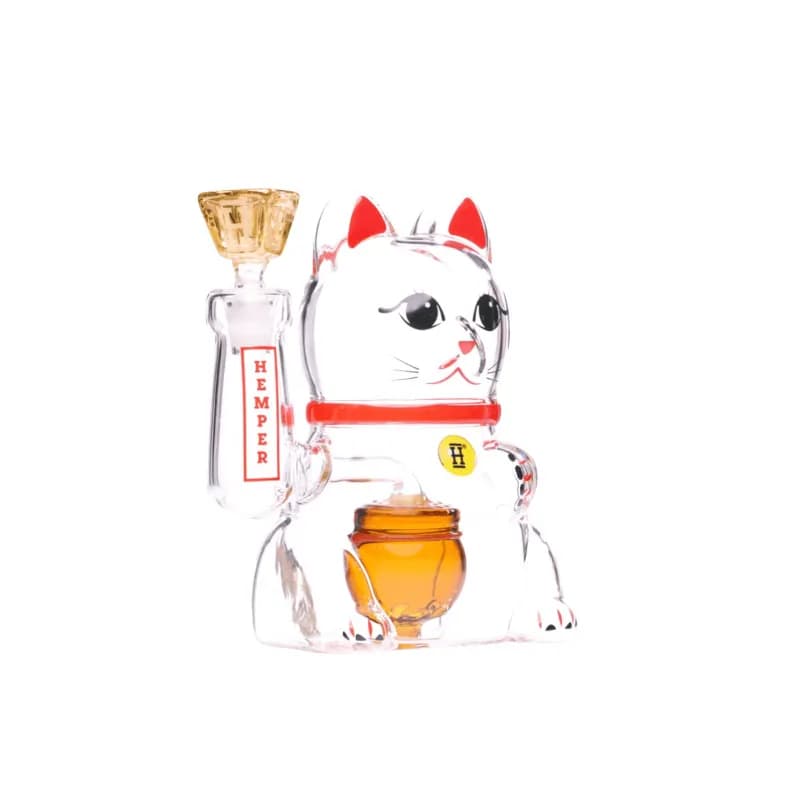 HEMPER Glass Bong Lucky Cat