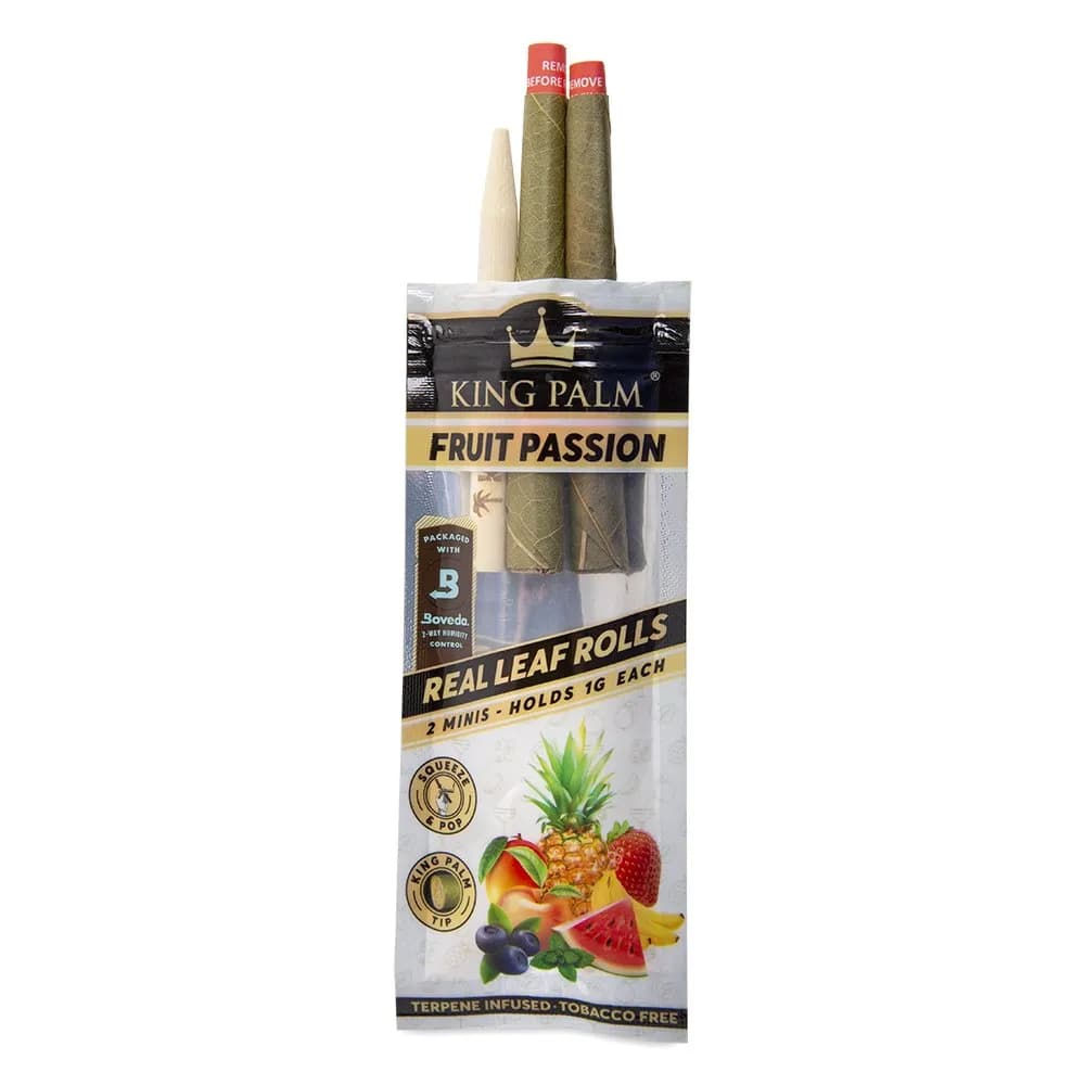 King Palm Fruit Passion - Real Leaf Rolls - 2 Per Pack