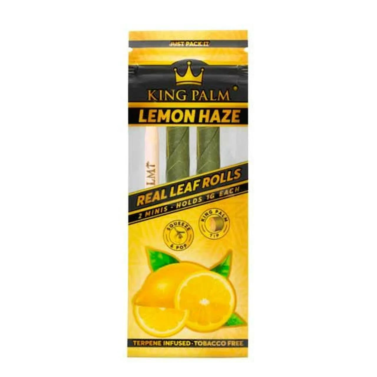 King Palm Lemon Haze - Real Leaf Rolls - 2 Per Pack
