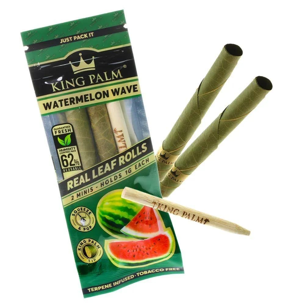 King Palm Watermelon Wave - Real Leaf Rolls - 2 Per Pack