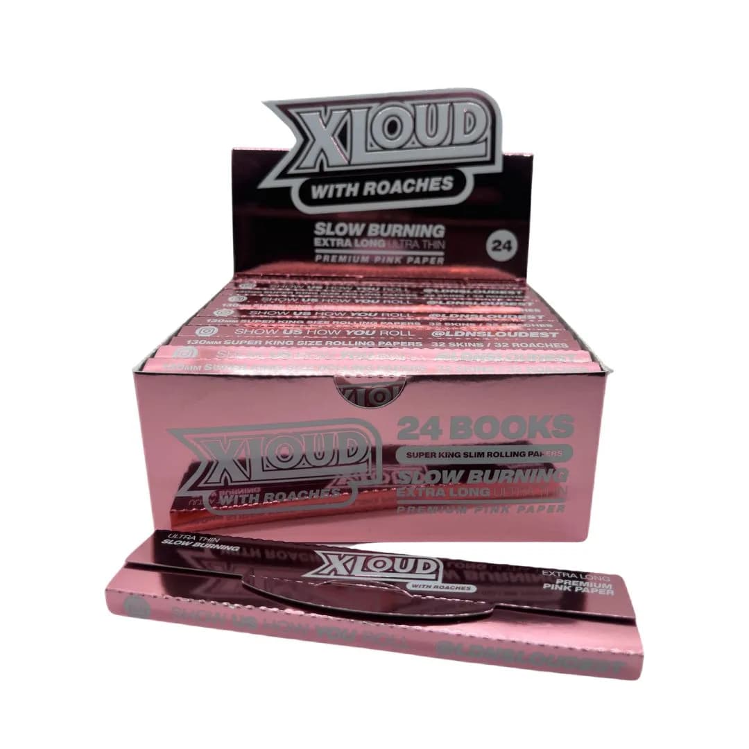 Loud LDN - XLOUD Extra Long Pink Papers & Tips