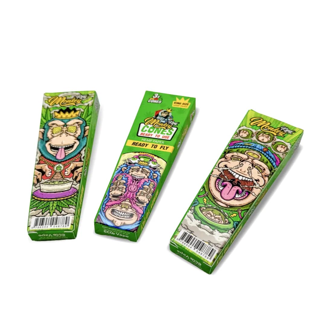 Monkey King Hemp 3 Pack Cones