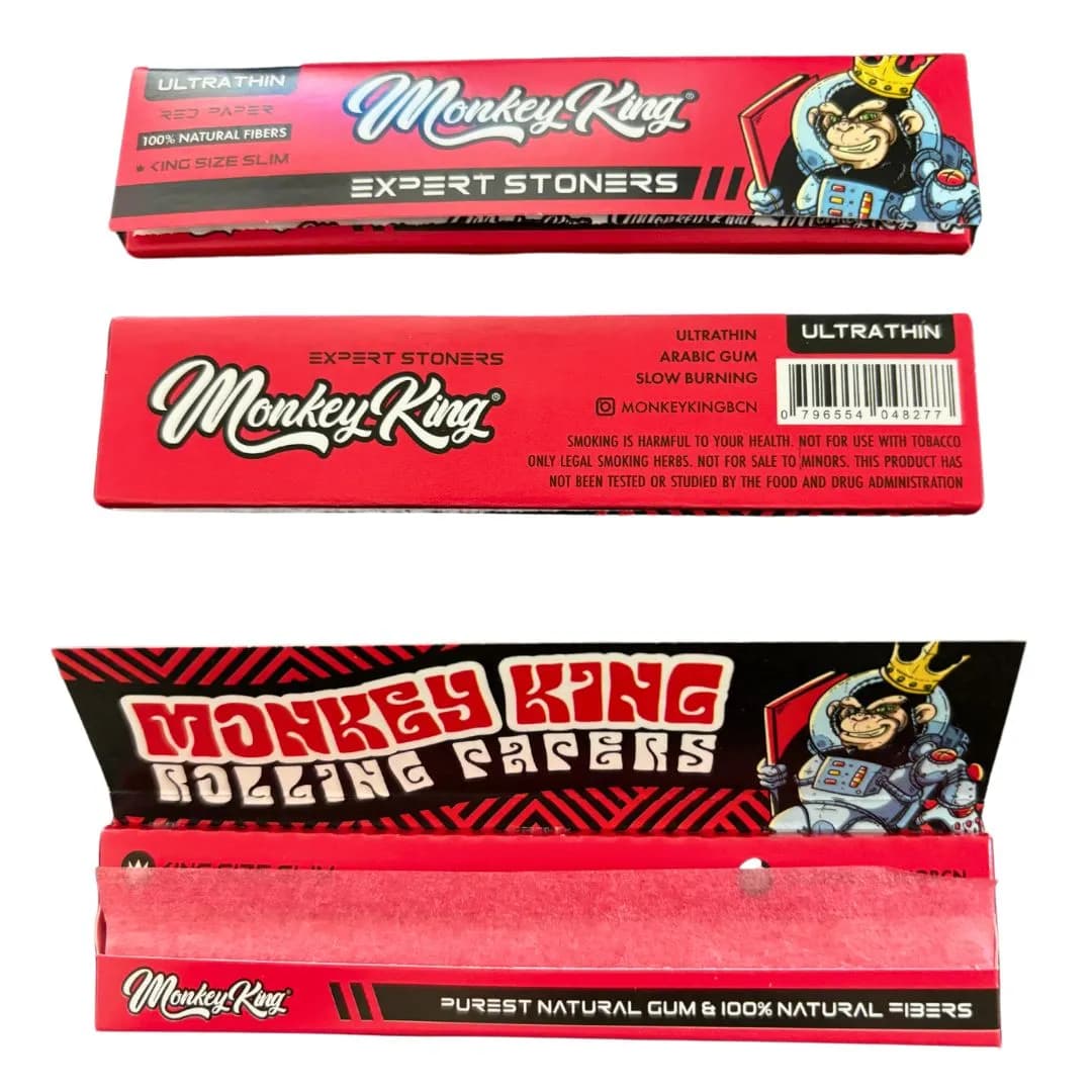 Monkey King Red Kingsize Ultra Slim Rolling Papers