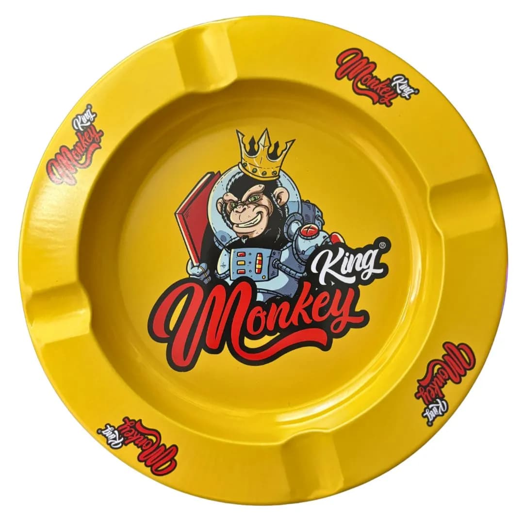 Monkey King Yellow Metal Ashtray
