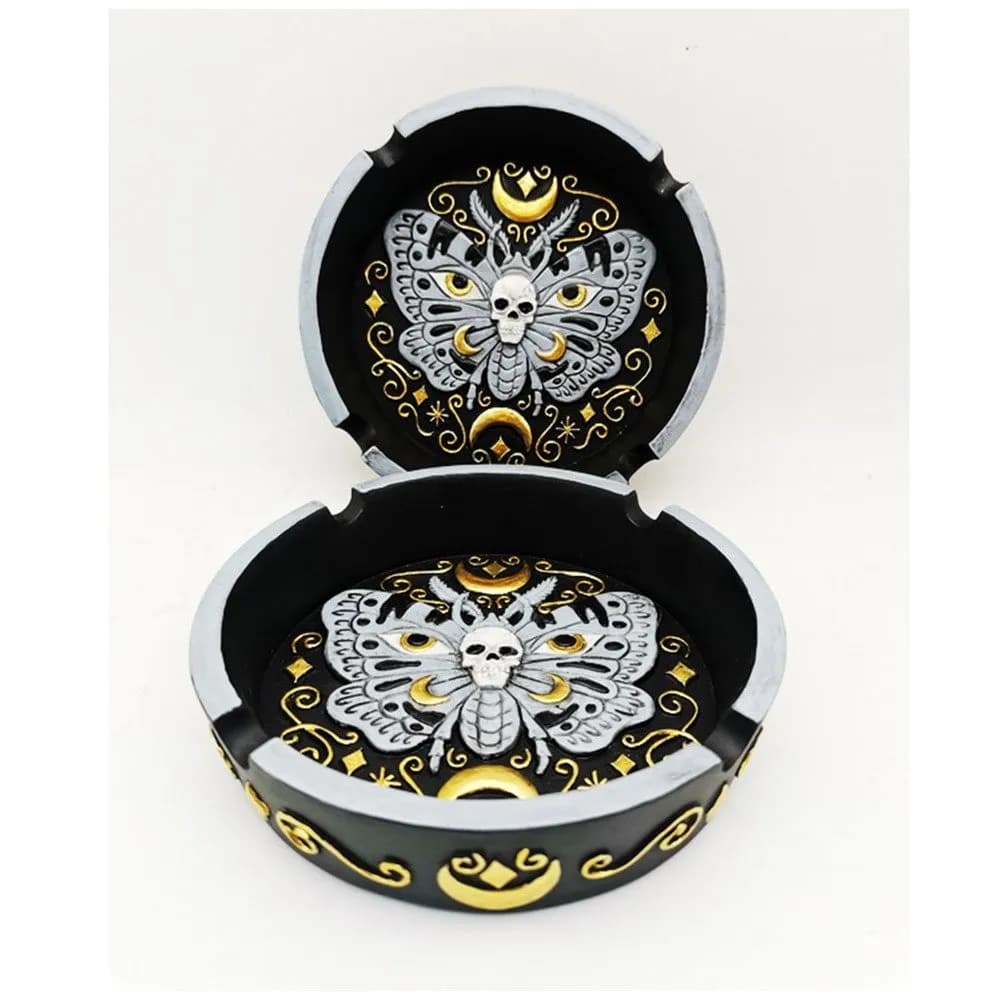 Moth Skull Ashtray - Resin Smokers Ashtray