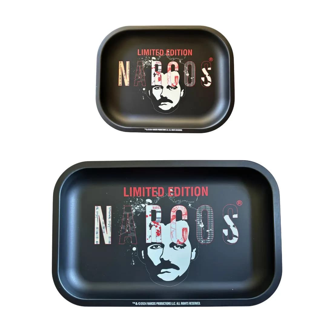 NARCOS - Rolling Tray Black Small and Medium