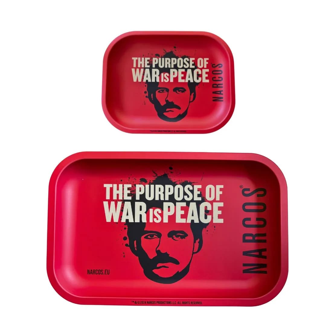 NARCOS - Rolling Tray Red Small and Medium