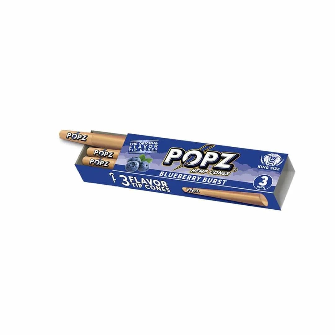 POPZ Cones Blueberry Burst - 3 Cones Per Pack