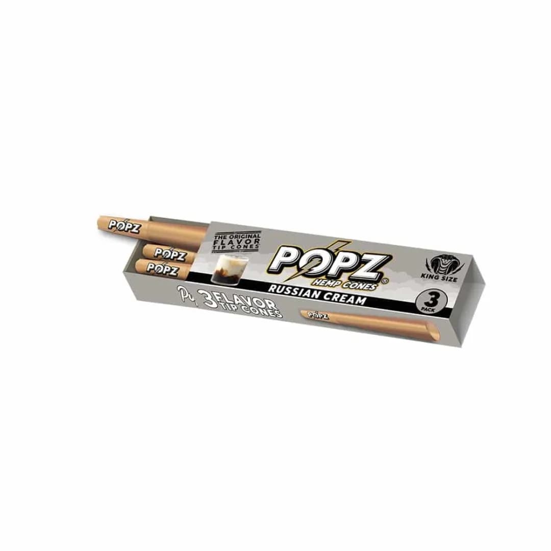 POPZ Cones Russian Cream - 3 Cones Per Pack