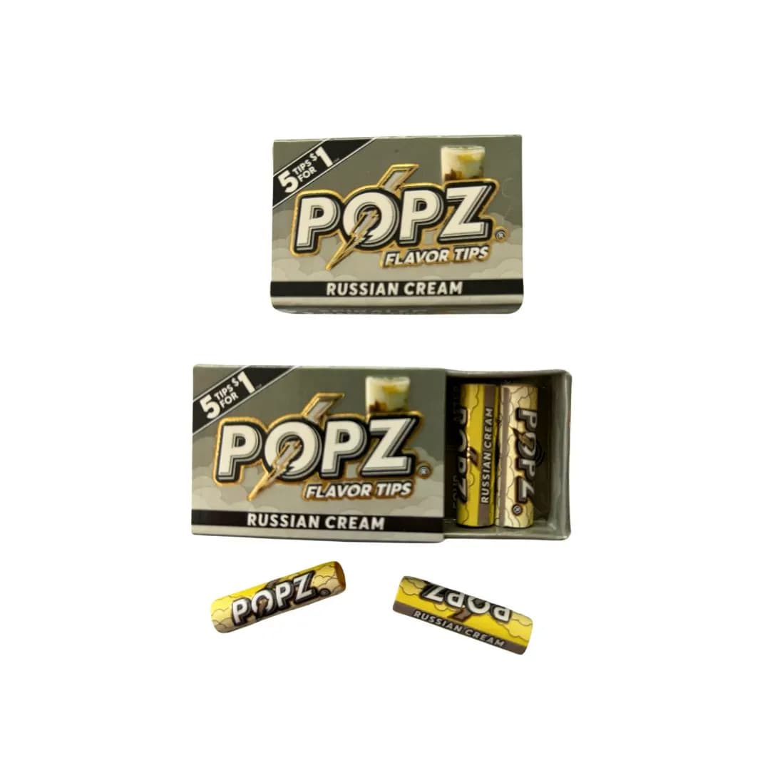 POPZ Russian Cream Flavoured Tips Box of 5 Tips