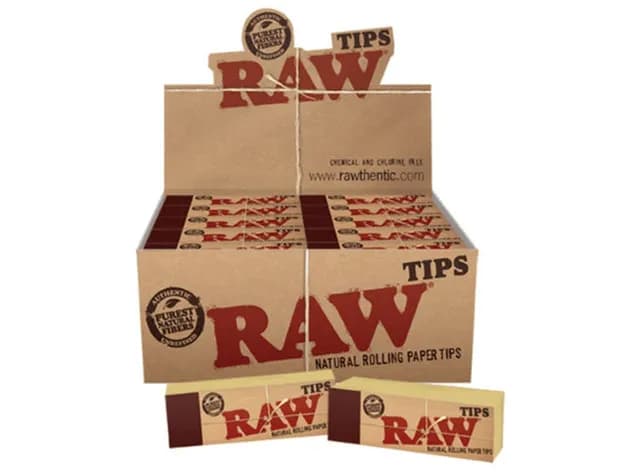 Raw Classic Standard Rolling Tips - Full Sealed Box of 50 Booklets