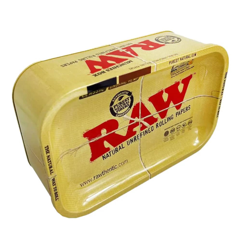RAW Munchies Storage Tin With Tray Top