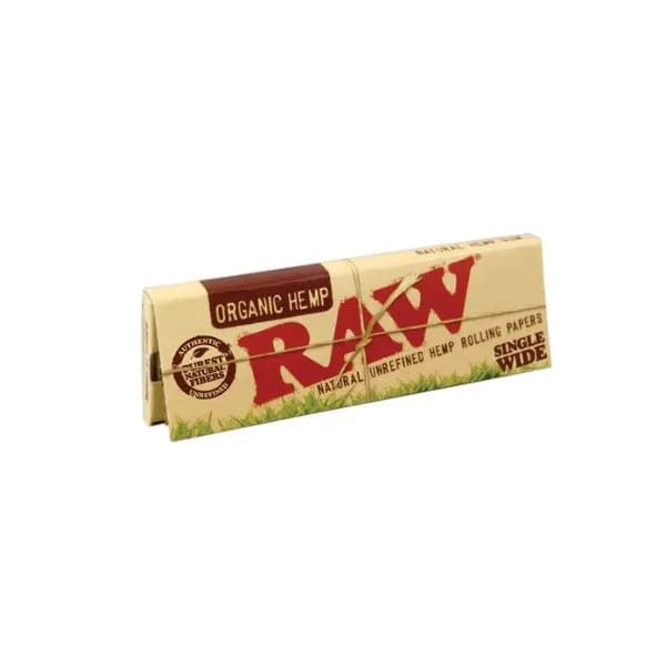 RAW Organic Single Wide Standard Size Rolling Papers