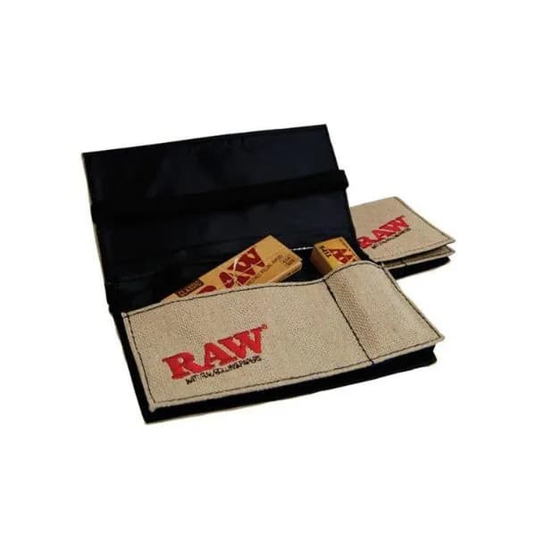 Raw Smokers Wallet - Multiple Compartments - 9cm x 15cm