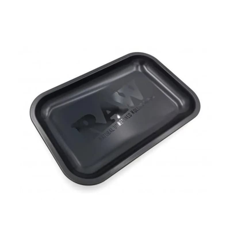 RAW Rolling Murdered Matte Black Small Metal Rolling Tray