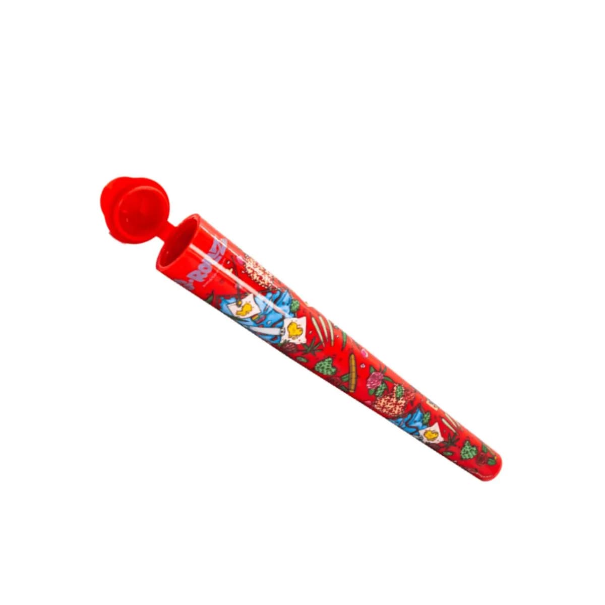 Red G-Rollz Storage Tube - Picnic Theme - Waterproof - Smell Proof