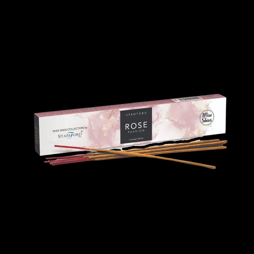 ROSE Incense Sticks From Wise Skies - Stamford - 20 Per Pack
