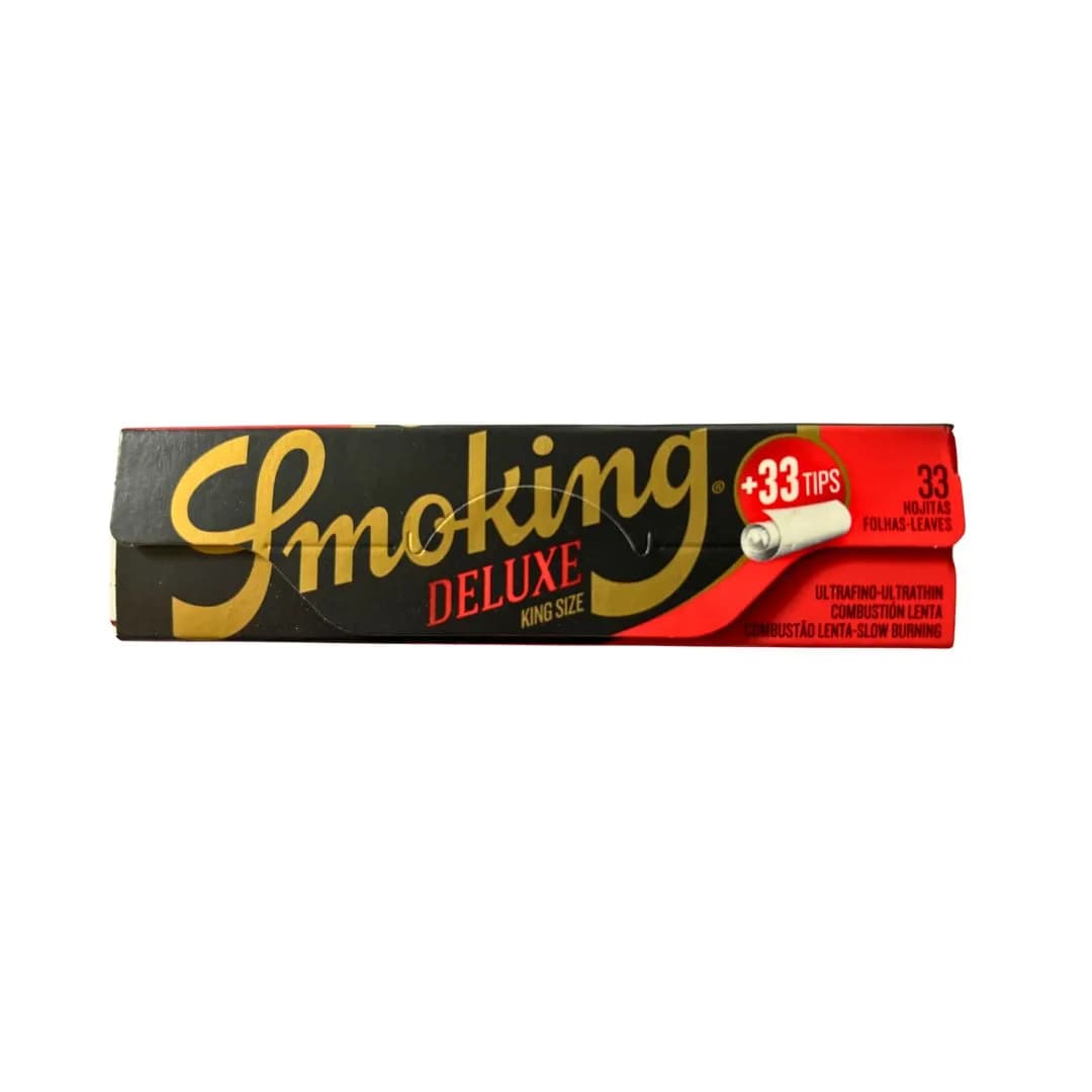 Smoking Kingsize Black Deluxe Papers & Tips Ultra Thin