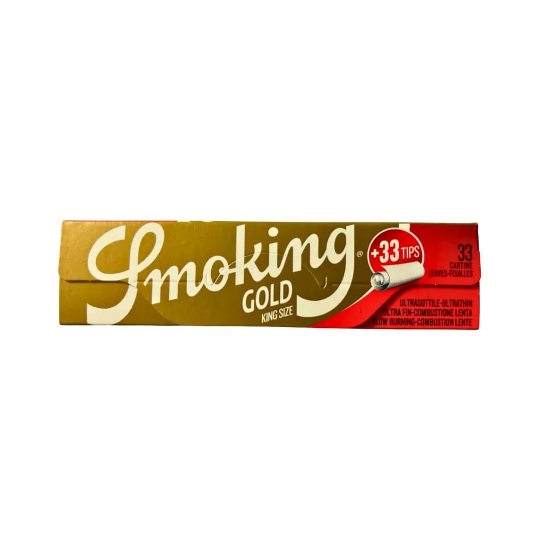 Smoking Kingsize Gold Papers & Tips Ultra Thin