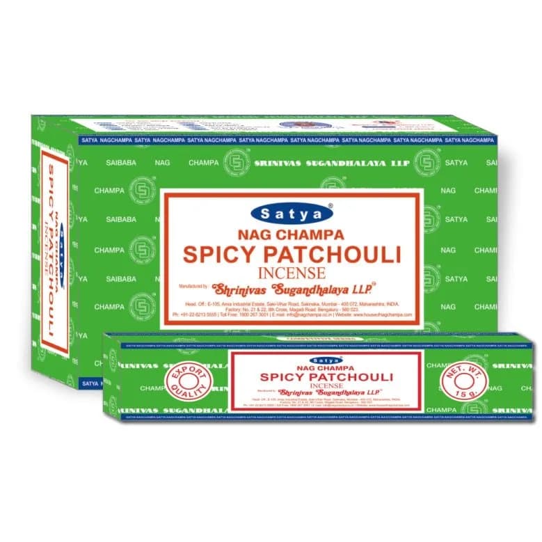 Spicy Patchouli by Satya Incense Sticks 15g Box