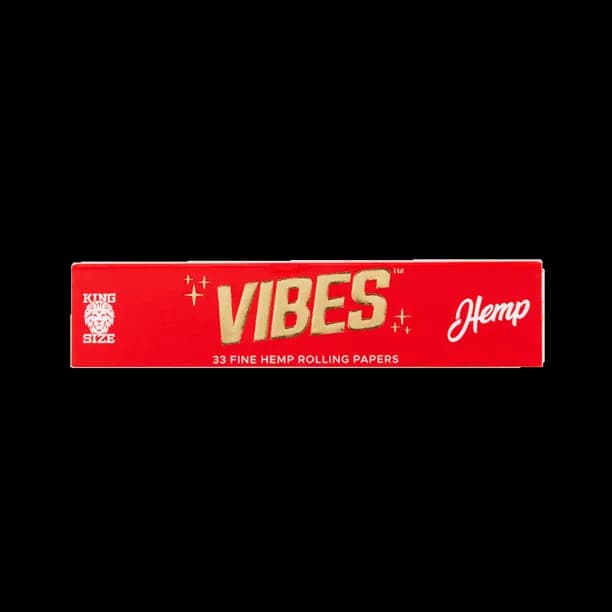 Vibes Rolling Papers – King Size Slim Hemp (Red)