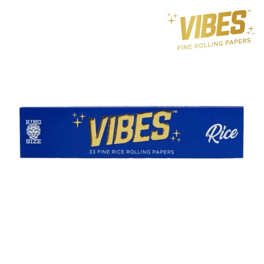 Vibes Rolling Papers – King Size Slim Rice (Blue)